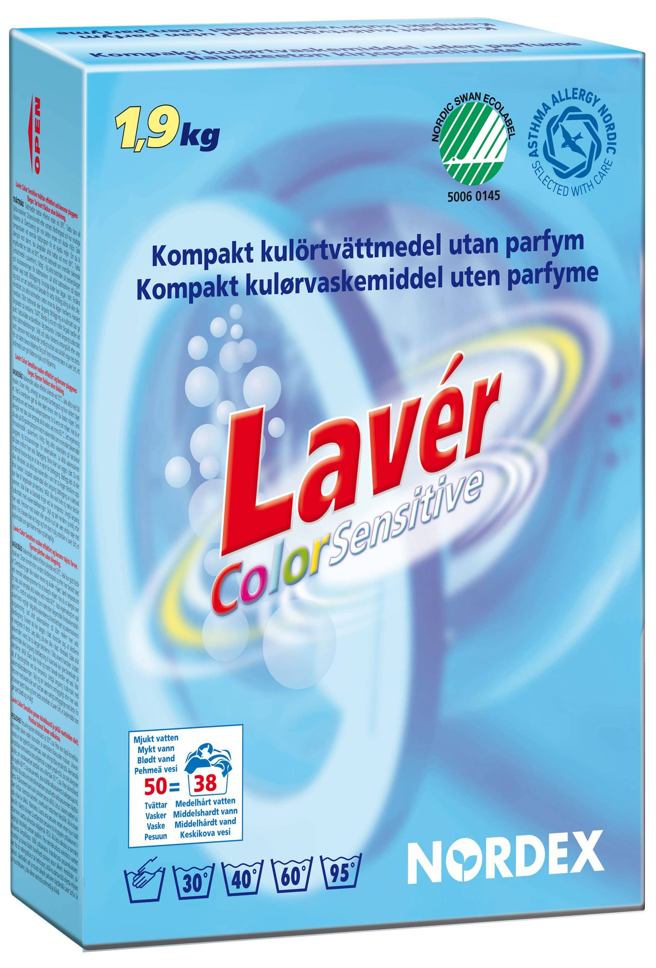 TVÄTTMEDEL LAVER COL SENS1,9KG